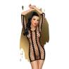 Minivestido Penthouse Bedtime Surprise negro, de frente