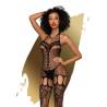 Bodystocking Penthouse Fancy Me con cuello halter, de frente