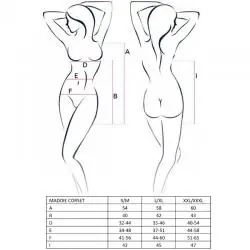 Passion woman maddie corset negro - - 2