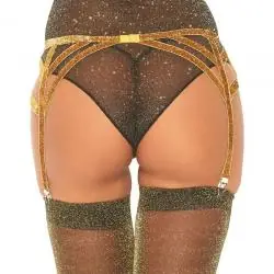 Leg avenue liguero lurex dorado talla unica