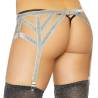 Leg avenue liguero lurex plateado talla unica - 2