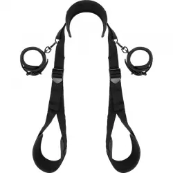 Fetish submissive - posición piernas abiertas con esposas con forro de nopreno Fetish submissive - posición piernas abiertas con esposas con forro de nopreno