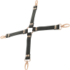 Coquette fantasy hog tie cuero vegano - 1