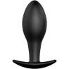 Plug anal Pretty Love de silicona negra con base de ancla