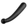 Vibrating Curve negro de Anal Fantasy tumbado, vista de lado