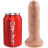 King cock dildo realistico uncut natural 17 cm - 5
