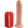 King Cock Uncut de 7 pulgadas claro junto a una lata