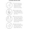 Instrucciones para limpiar el King Cock Uncut de 7 pulgadas claro