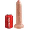 King Cock 9" Uncut junto a una lata