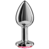 Secretplay plug anal aluminio  fucsia 7cm - 1
