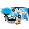 Kit Shunga de polvo de masaje sabor coco con plumero