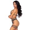 Spice It Up de Leg Avenue, liguero con brillantes, de lado con ligas en el muslo