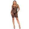 Leg avenue mini vestido de ganchillo negro - 2