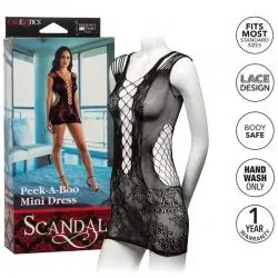 Calex peek-a-boo mini vestido talla unica Calex peek-a-boo mini vestido talla unica