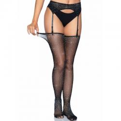 Leg avenue - medias brillantes con liguero talla unica