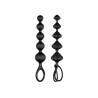 Satisfyer Love Beads negro con anillas de extraccion