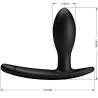 Pretty Love Drake, medidas del plug de 7,8 cm de alto y 10,2 cm de base