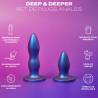 Durex Play Deep & Deeper, set de dos plugs con iconos de características