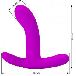 Pretty love - geri masajeador clitoris control remoto rosa