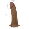 Arnés braguita Pretty Love con dildo, dildo con sus medidas
