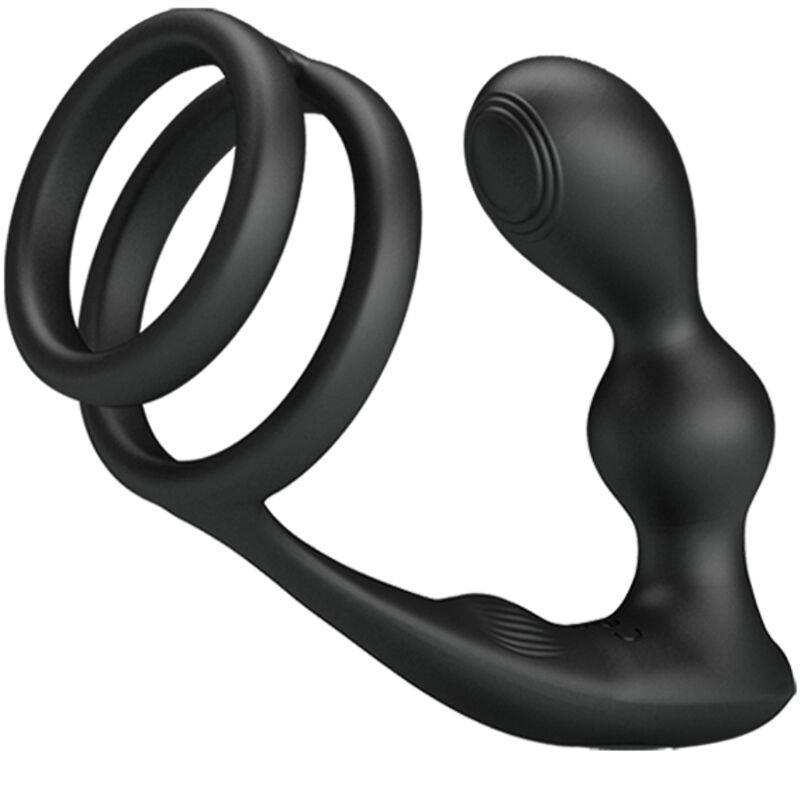 Pretty love - marshall anillo para pene + plug anal vibratorio control remoto - - 1
