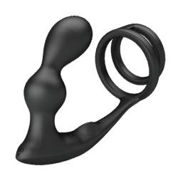 Pretty love - marshall anillo para pene + plug anal vibratorio control remoto - - 3