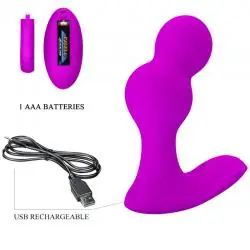 Pretty love - terrance masajeador vibrador anal con control remoto