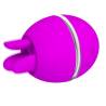 Pretty love - vibrador de silicona redondo gemini ball morado - 5