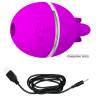 Pretty love - vibrador de silicona redondo gemini ball morado - 6