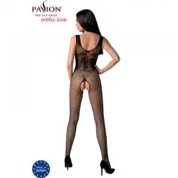 Passion - bs098 bodystocking negro talla unica - - 4