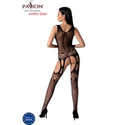 Passion - bs099 bodystocking negro talla unica - - 4
