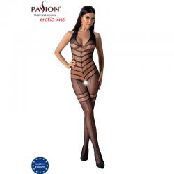 Passion - bs100 bodystocking negro talla unica - - 3