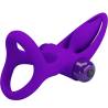 Pretty love - anillo vibrador 10 vibraciones silicona violeta - 5
