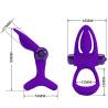 Pretty love - anillo vibrador 10 vibraciones silicona violeta - 6