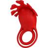 Anillo vibrador Pretty Love Ruben rojo de frente