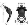 Pretty love - ruben anillo vibrador 7 vibraciones silicona negro - 6