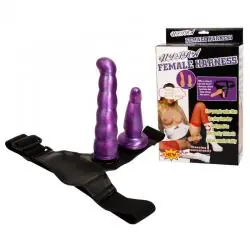 Baile - arnes anal y vaginal femenino lila punto g 17 cm