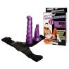 Arnes anal y vaginal femenino lila punto g 17cm - 4
