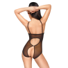Teddy Penthouse Turned On con copas abiertas, de espaldas con abertura trasera