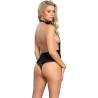Teddy Halter de Encaje Escote Profundo Subblime, de espaldas, toma 2