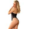 Teddy Halter de Encaje con Cremallera Subblime, de espaldas, toma 2
