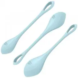 Satisfyer yoni power 2 kit de entrenamiento azul
