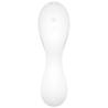Satisfyer Curvy Trinity 5+ blanco de frente, con los botones