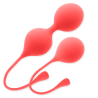 Pack Kendall rojo, dos bolas Kegel de silicona con anilla