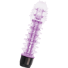 Vibrador con relieves Glossy Axel lila, vista de frente