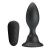 Mr play - plug anal con vibracion negro con control remoto - 1