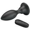 Mr play - plug anal con vibracion negro con control remoto - 2