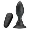 Mr play - plug anal con vibracion negro con control remoto - 3