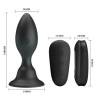 Mr play - plug anal con vibracion negro con control remoto - 5