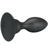 Mr play - plug anal con vibracion negro con control remoto - 6